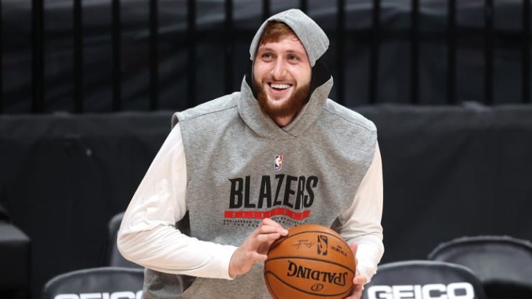 Jusuf Nurkic Stops By 'The Jump' To Update Progress On His Broken Wrist